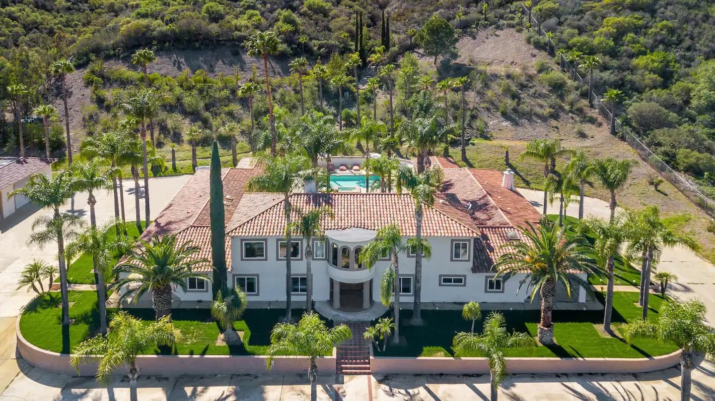 GoldMine Realty luxury estate aerial view